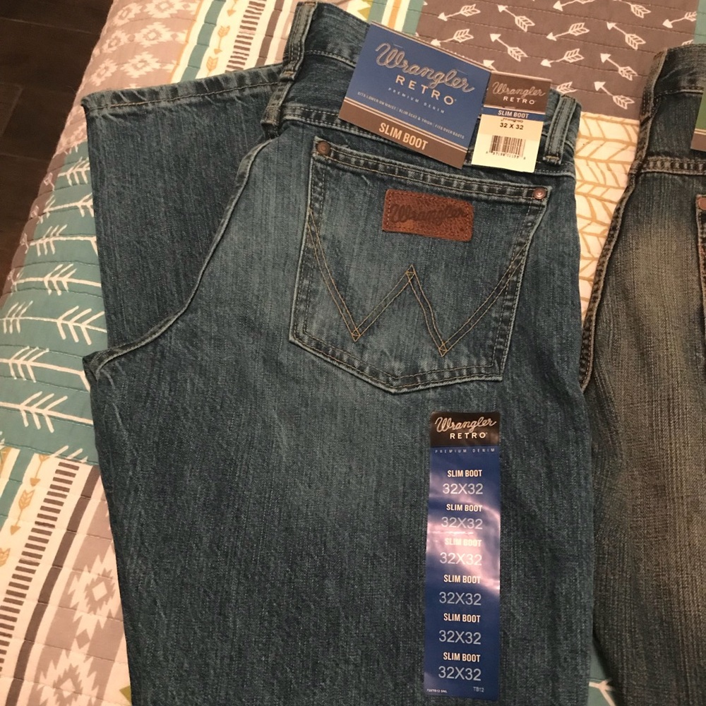 NWT Men’s Wrangler Retro Slim Bootcut Jeans